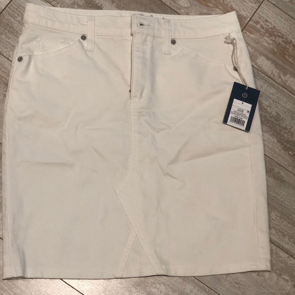 White Jean skirt